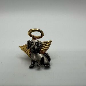 Vintage Angel Dog lapel pin